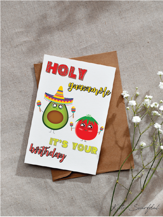 Tækifæriskort Holy Moly