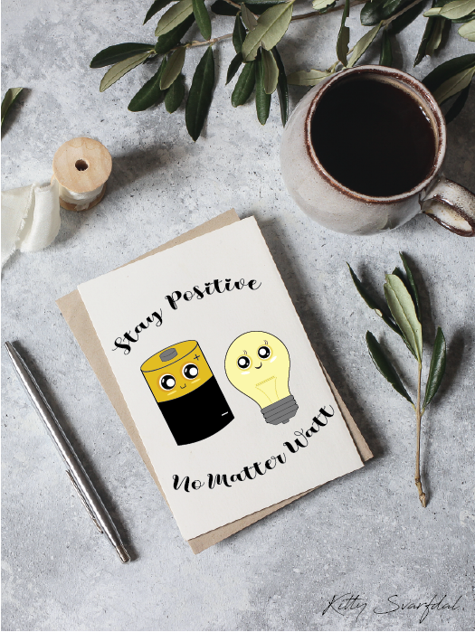 Tækifæriskort Stay Positive