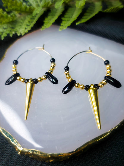 Spikey hoops